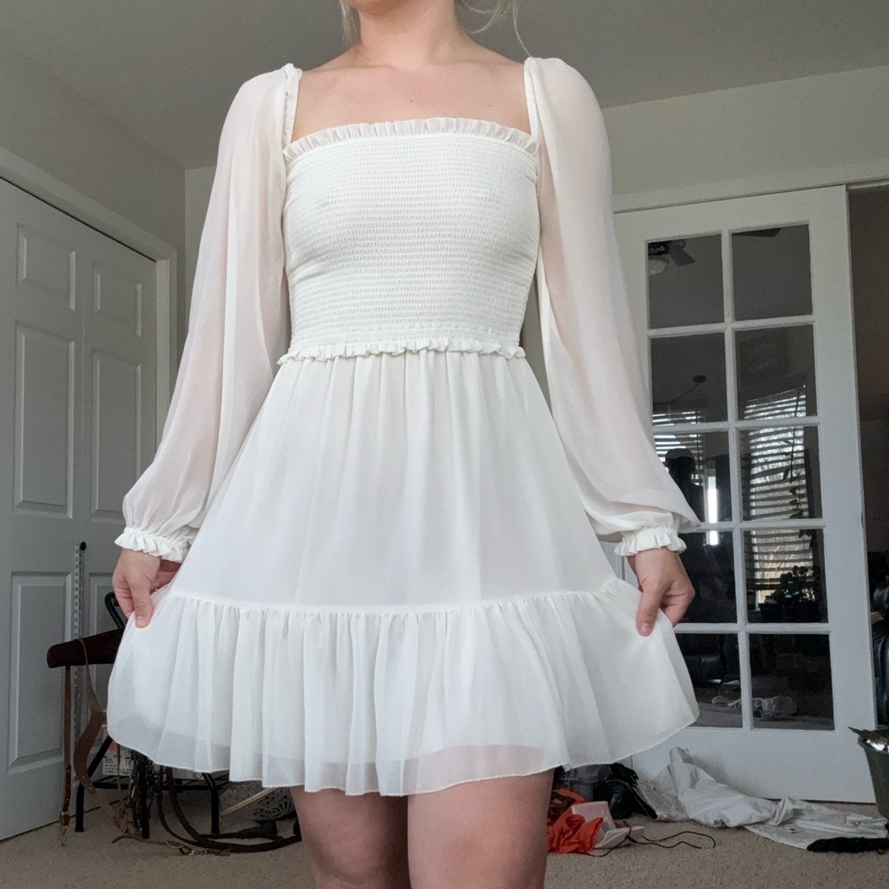 Wilfred tempest mini dress light birch size small - Picture 2 of 6